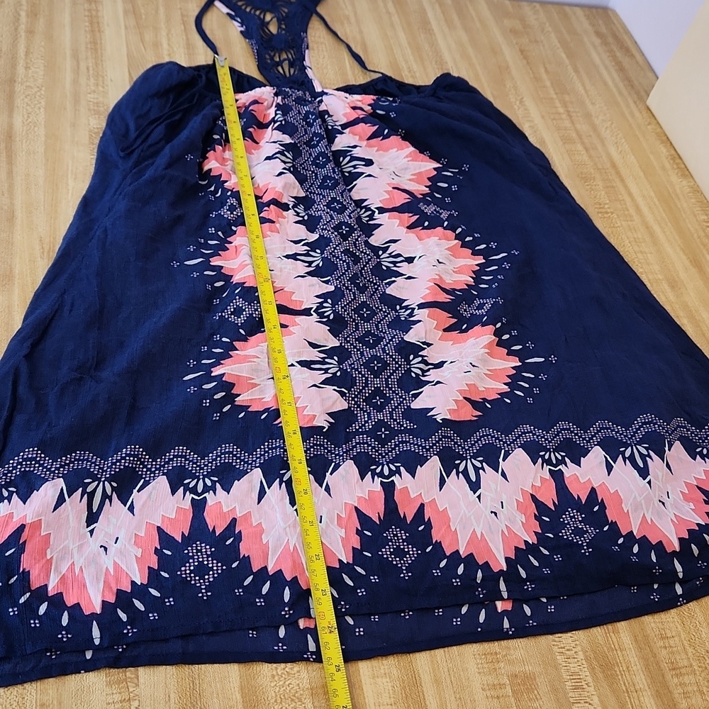 AEROPOSTALE Navy Pink Boho Sundress, size XS - Picture 4 of 8